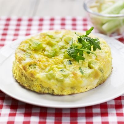 Omelette de concombre et tomme de Savoie