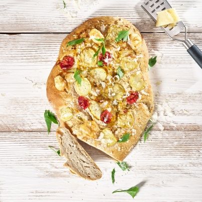 Pain Gourmand aux Pommes de Terre, Tomates et Sbrinz AOP