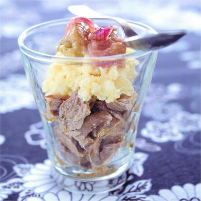 Parmentier de joue de boeuf au lard fumé