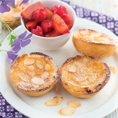 Pastel crème catalane aux amandes