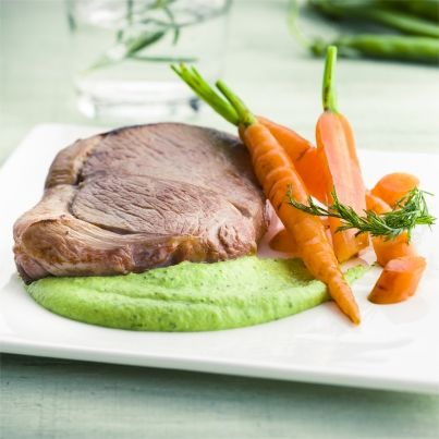Pavés d'agneau printaniers