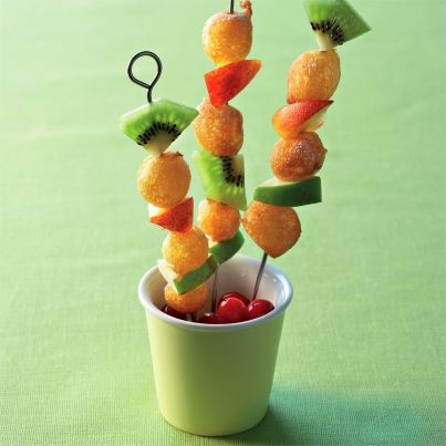 Pets de nonne en brochettes