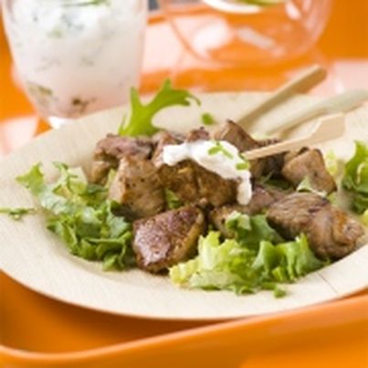 Pics d'agneau au fromage blanc et à la ciboulette