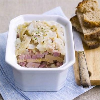 Pressé de pied de veau, jambon et foie gras