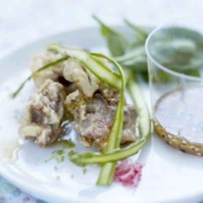 Pintade croustillante aux légumes