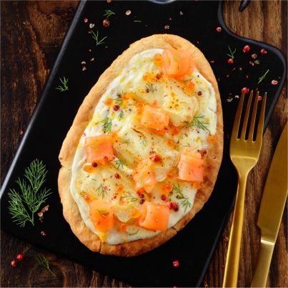 Pizza Naan au Chevrotin