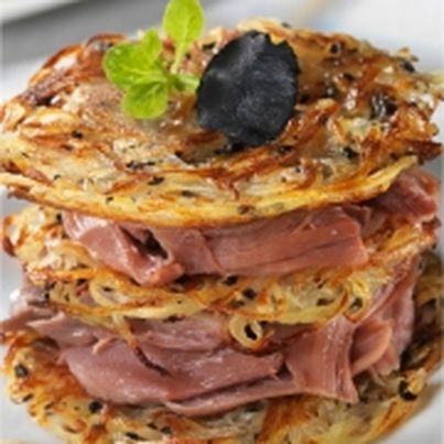 Pommes Darphin et Confit de Canard