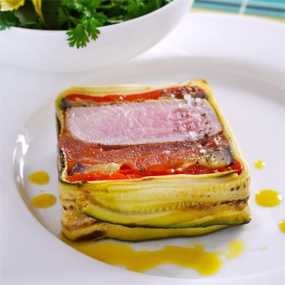 Pressé de filet de veau aux légumes confits