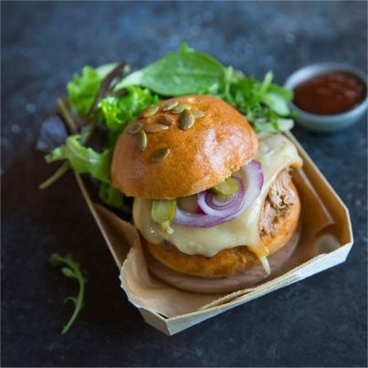 Pulled Pork Burger à la Raclette