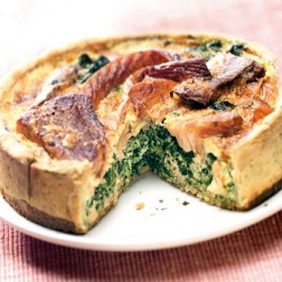 Quiche saumon épinards