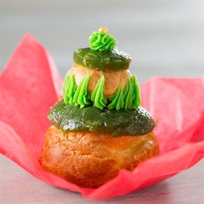 Religieuse à la pomme Ariane Les Naturianes® au chocolat blond et à la gelée de pommes