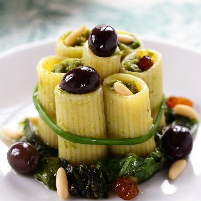 Rigatoni farcis à la scarole