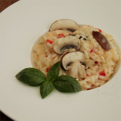 Risotto de Bella Rosés et Piments Doux