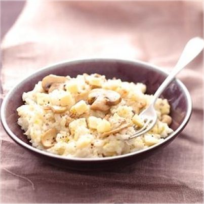 Risotto aux champignons et au Saint-Nectaire fermier