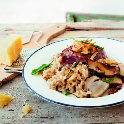 Risotto au Foie de Veau, Bolets et Sbrinz AOP