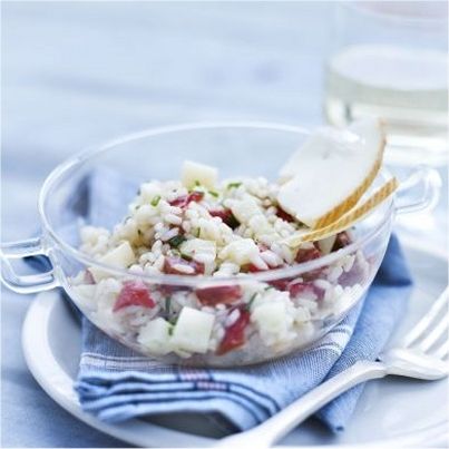 Risotto de Pur Brebis Pyrénées aux piquillos et chorizo
