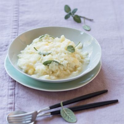 Risotto au Reblochon et à la Sauge