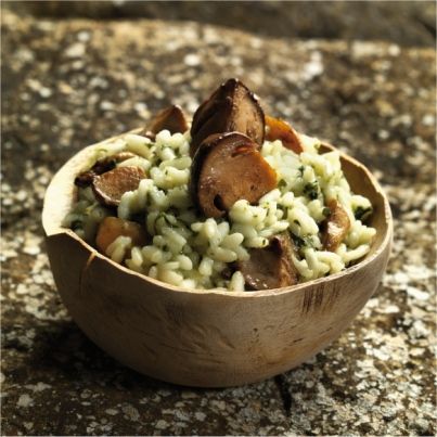 Risotto Vert aux Cèpes