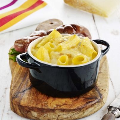 Rognons de veau grillés, gratin de macaronis au Pur Brebis Pyrénées