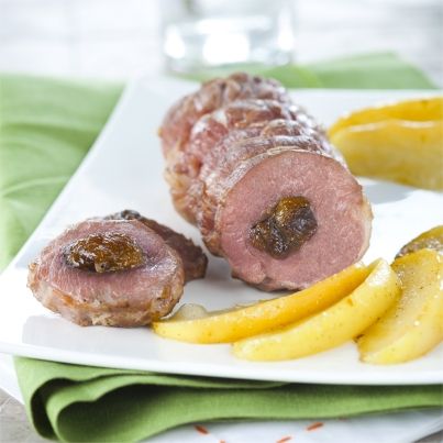 Mini-rôti d'agneau farci aux pruneaux
