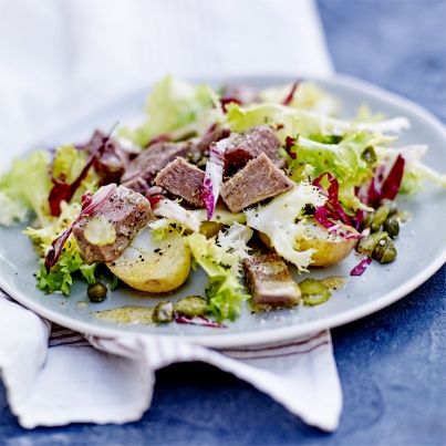 Salade acidulée de langue de veau