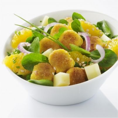 Salade d'agrumes à la polenta