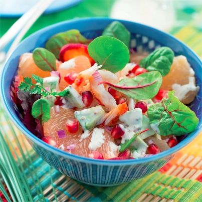 Salade de crabe et sauce à la crème