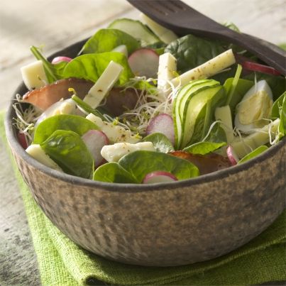 Salade croquante au Morbier