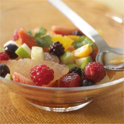 Salade de fruits à la cardamome avec Ricoré