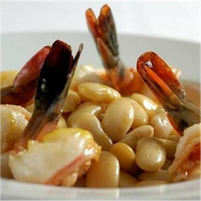 Salade de gambas aux Haricots Tarbais