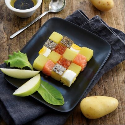 Salade de Gwennie® au saumon, oeufs et aneth