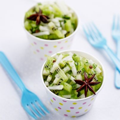 Salade de Kiwis et Poires à la Menthe