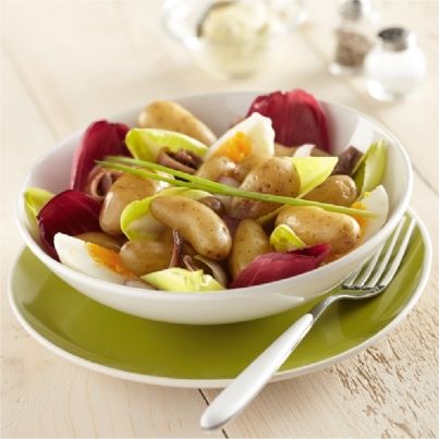 Salade estivale de Ratte du Touquet aux endives