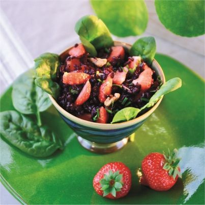 Salade de Riz Sauvage aux Fraises de France