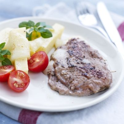 Saltimbocca de veau et frites de polenta au Pur Brebis Pyrénées