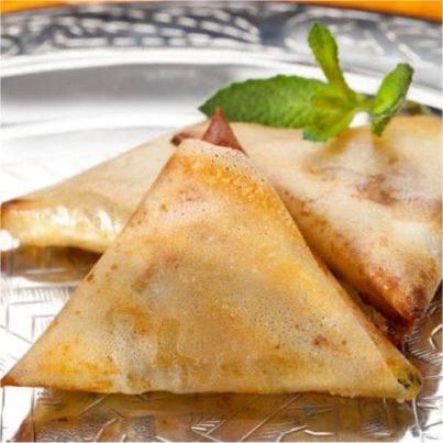 Samoussas au Comté et à la menthe