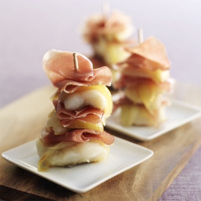 Filets de sole à la plancha et Serrano Consorcio aux oignons confits