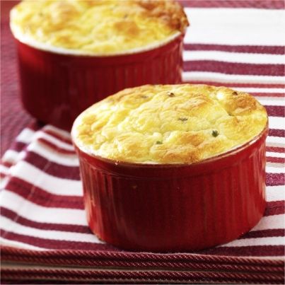 Mini-soufflés au chou-fleur et à l'emmental