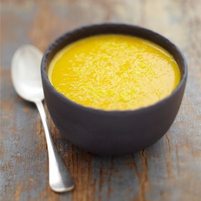 Soupe de potiron au lait de coco