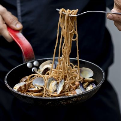 Spaghetti aux Seiches et Palourdes