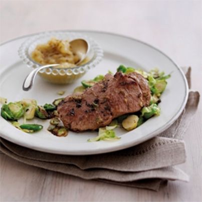 Steak de gigot d'agneau gallois IGP aux épices écrasées