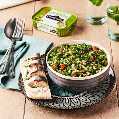Taboulé Libanais et sardines sans arêtes huile d'olive vierge extra