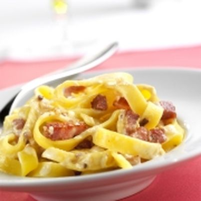 Tagliatelles à la carbonara