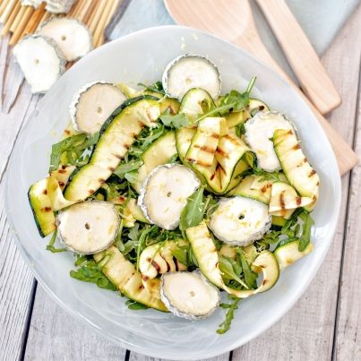 Tagliatelles de Courgettes Roties au Citron et au Sainte-Maure de Touraine
