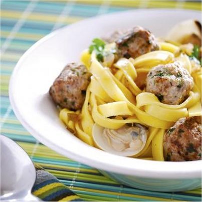 Tagliatelles de veau et coques