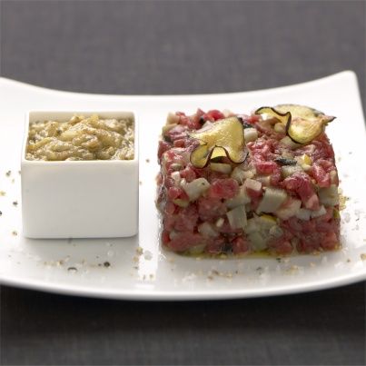 Tartare de boeuf en Rose des Sables