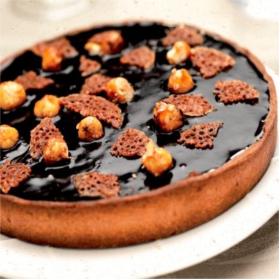 Tarte chocolat noisettes