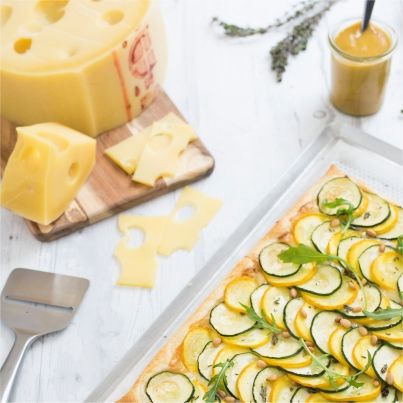 Tarte à la courgette et à l'Emmental de Savoie