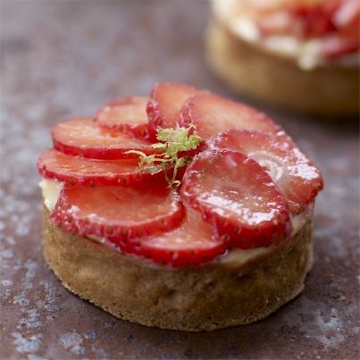 Tarte aux Fraises du Périgord et sa crème à l'huile d'olive