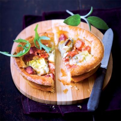 Tarte au gorgonzola et cœurs d'artichauts